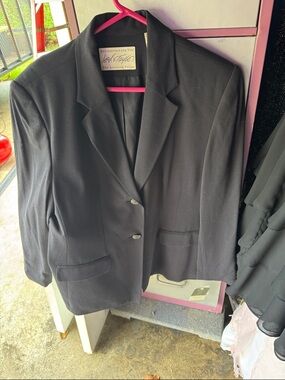 Lord & Taylor Black Women's Two-Button Blazer